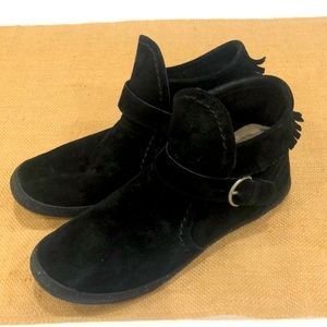 Ugg black moccasin booties
